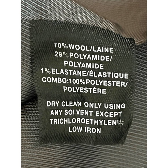 Lafayette 148 NY 3-Piece Taupe Wool Suit Dress — Dress (2), Vest (4) Blazer (4) - Picture 13 of 16